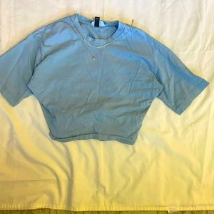 Blue cropped top from target